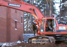 Сильные морозы не помеха для строителей